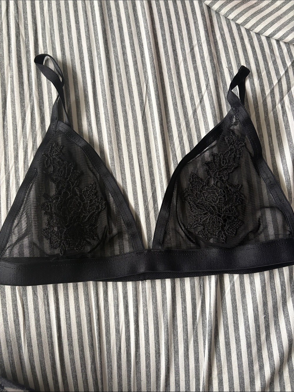 Lacey triangle bralette